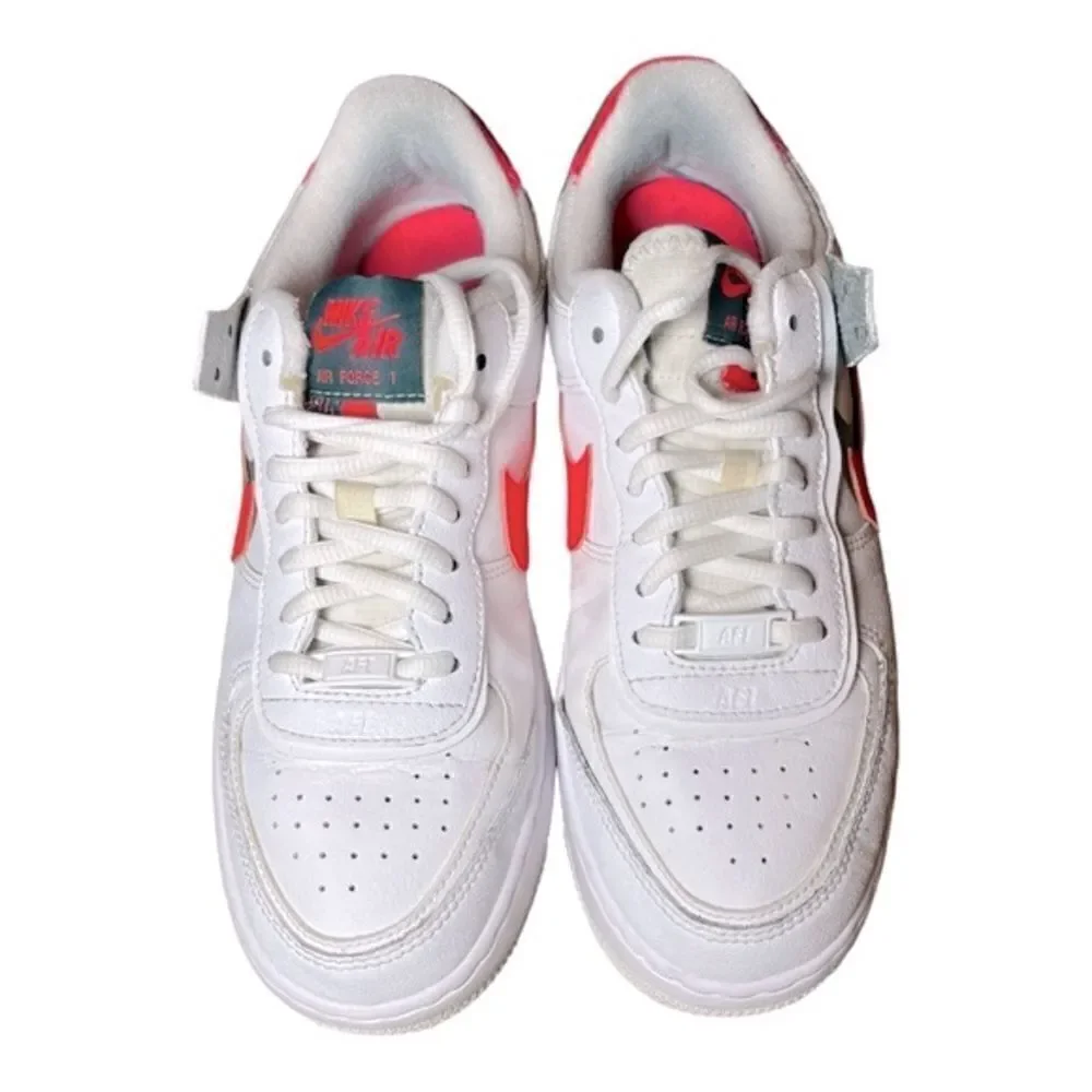 Nike Womens Air Force 1 Shadow White Sneakers